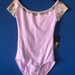 Wear Moi "Erell" floral mesh leotard